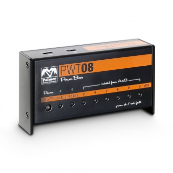 Palmer MI PWT 08 - Universelles 9V-Netzteil für Pedalboards 8 Ausgänge