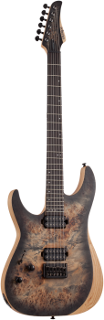 SCHECTER E-Gitarre, Reaper 6, Charcoal Burst, LinkshÃÂÃÂÃÂÃÂ¤nder