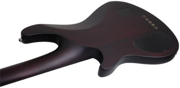 SCHECTER Electric Bass Guitar, Hellraiser Extreme-5, Crimson Red Burst Satin
