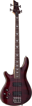 SCHECTER Bassgitarre, Omen Extreme-4, Black Cherry, Linkshänder