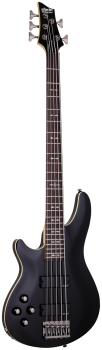 SCHECTER Bassgitarre, Omen-5, Gloss Black, Lefthand