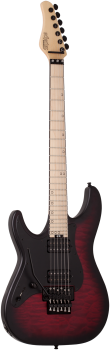 SCHECTER E-Gitarre, Miles Dimitri Baker, Crimson Red Burst Satin, Lefthand