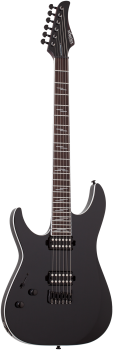 SCHECTER Electric Guitar, Reaper 6 Custom, Gloss Black, Lefthand