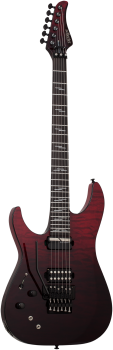 SCHECTER Electric Guitar, Reaper 6 Elite FR S, Blood Burst, Lefthand