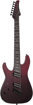 SCHECTER Electric Guitar, Reaper 7 Elite, MultiScale, Blood Burst, Lefthand