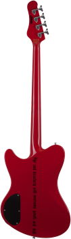 SCHECTER Electric Bass Guitar, Signature Simon Gallup Ultra Bass, Red/Black