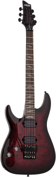 SCHECTER E-Gitarre, Omen Elite 6 FR, Black Cherry Burst, LinkshÃÂÃÂ¤nder