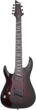 SCHECTER E-Gitarre, Omen Elite 7, MultiScale, Black Cherry Burst, Link