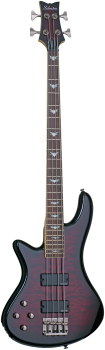 SCHECTER Bassgitarre, Stiletto Extreme-4, Black Cherry, Linkshänder
