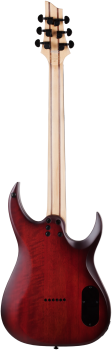 SCHECTER Electric Guitar, Sunset-6 Extreme, Scarlet Burst, Lefthand