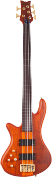 SCHECTER Electric Bass Guitar, Stiletto Studio-5 FL, Honey Satin, Lefthand