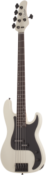 SCHECTER Electric Bass Guitar, P-5, Ivory