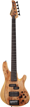 SCHECTER Electric Bass Guitar, Reaper-5, Natural Satin