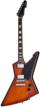 SCHECTER E-Gitarre, E-1 Custom, Vintage Sunburst