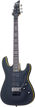 SCHECTER E-Gitarre, Demon 6 FR, Aged Black Satin