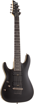 SCHECTER E-Gitarre, Demon 7, Satin Black, Linkshänder
