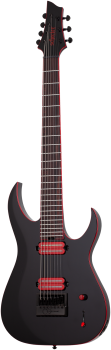 SCHECTER Electric Guitar, Sunset-7 Evertune, Red Dawn