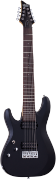 SCHECTER E-Gitarre, C-8 Deluxe, Satin Black, LinkshÃÂÃÂ¤nder