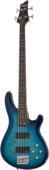 SCHECTER Bassgitarre, C-4 Plus, Ocean Blue Burst
