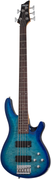 SCHECTER Bassgitarre, C-5 Plus, Ocean Blue Burst