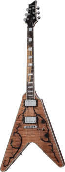 SCHECTER Electric Guitar, V-1 Electro Resin, Gloss Natural