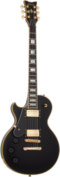 SCHECTER E-Gitarre, Custom Solo-II, Aged Black Satin, LinkshÃÂ¤nder