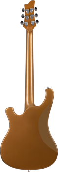 SCHECTER Electric Guitar, Stargazer-6 Vibrato, Metallic Gold
