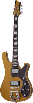 SCHECTER Electric Guitar, Stargazer-6 Vibrato, Metallic Gold