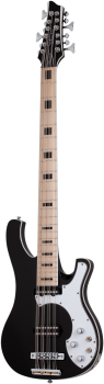 SCHECTER Electric Bass Guitar, Stargazer-12 Bass, Gloss Black