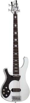 SCHECTER Electric Bass Guitar, Stargazer-5, Gloss White, Lefthand