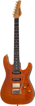 SCHECTER E-Gitarre, California Classic, Trans Amber