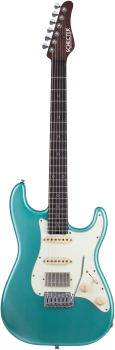 SCHECTER E-Gitarre, USA Custom Nick Johnston Trad. Wembley, Teal Green Metallic