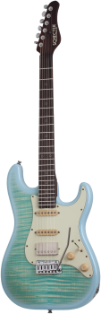 SCHECTER E-Gitarre, USA Nick Johnston Trad. Wembley, FM Nitro, Atomic Ice