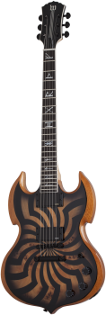 SCHECTER E-Gitarre, Wylde Audio, Barbarian, Charcoal Burst Buzzsaw