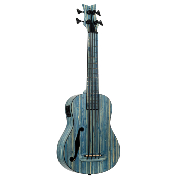ORTEGA Bamboo Series Short Scale Uke Bass 4 String - Solid Bamboo Stonewashed + Bag RUSWB-UB
