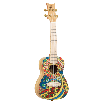 ORTEGA Art Series Concert Ukulele 4 String - Spruce / Catalpa Mystic India RUAR-MI