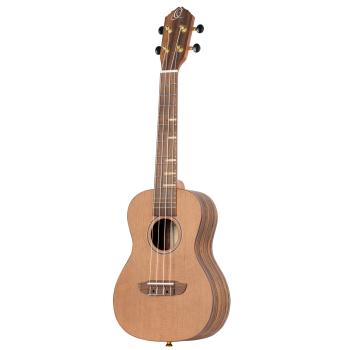 ORTEGA Timber Series Concert Ukulele 4 String Lefty - Solid Cedar / Walnut Natural + Bag RUTI-CC-L