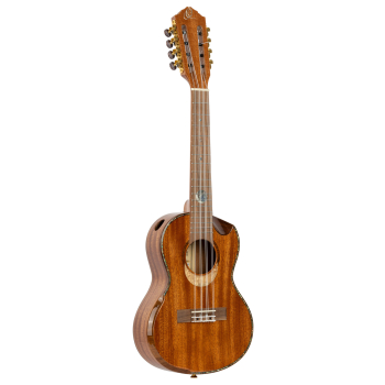ORTEGA Custom Built Series Tenor Ukulele 8 String - Solid Mahogany Natural + Bag ECLIPSE-TE8