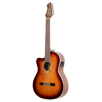 ORTEGA Performer Series 4/4 Classical Guitar 6-String Lefty - Sunburst + Gig Bag RCE238SN-FT-L