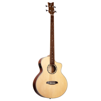 ORTEGA Deep Series 7 Medium Scale Acoustic Bass 4 String - Spruce / Mahogany Natural D7CE-4