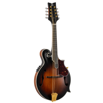 ORTEGA F-Style Series Mandolin 8 String - Solid Spruce / Solid Flamed Antique Violin Oil + Bag RMFE100AVO
