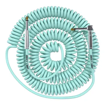 Bullet Cable - Classic Coil Cable 6m Seafgoam Green