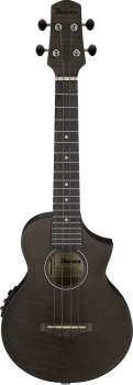 IBANEZ UEW Concert Ukulele 4-String - Black Ice Flat UEW12E-BIF