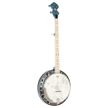 ORTEGA Falcon Series Banjo 5 String - Maple Blue + Bag OBJE400TBL