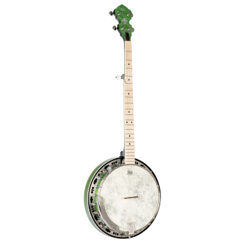 ORTEGA Falcon Series Banjo 5 String - Maple Green + Bag OBJE400TGR