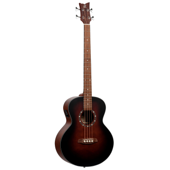 ORTEGA Deep Series 7 Medium Scale Acoustic Bass 4 String - Spruce / Mahogany Bourbon Fade D7E-BFT-4