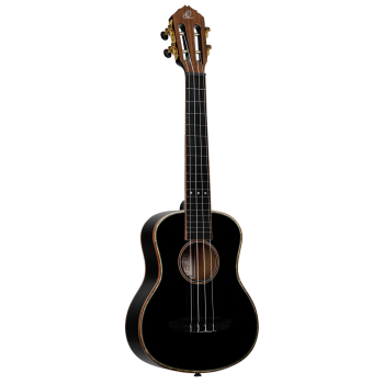 ORTEGA Onyx Series Tenor Ukulele 4 String - Spruce / Mahogany Black + Bag RUOX-TE