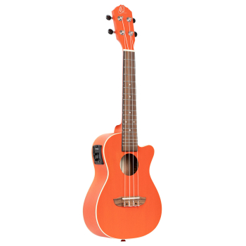 ORTEGA Earth Series Concert Preamp Ukulele 4 String - Hokkaido Pumpkin Orange RUPUKI-CE