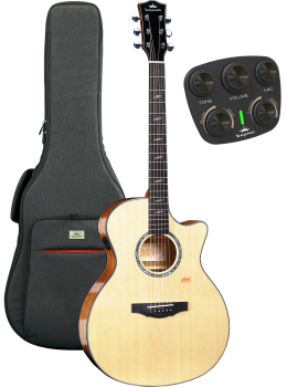 SOLID TOP SERIES - F2SE GRAND AUDITORIUM NATURAL