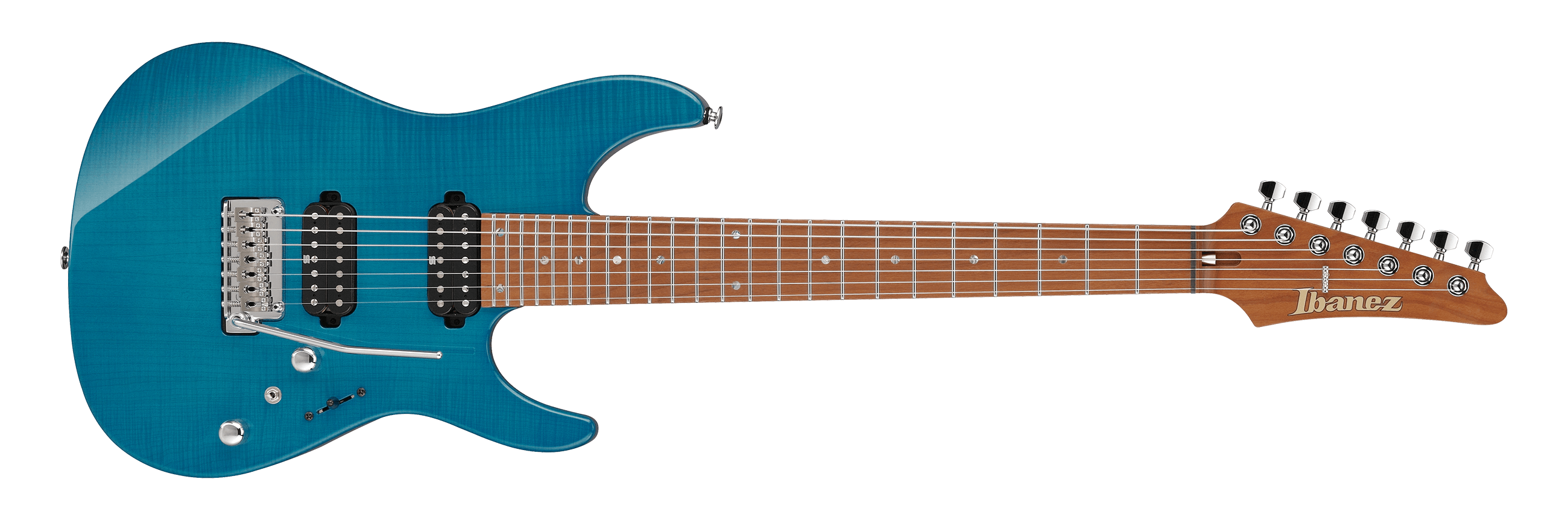 Ibanez Martin Miller AZ Signature 7 String Transparent Aqua Blue